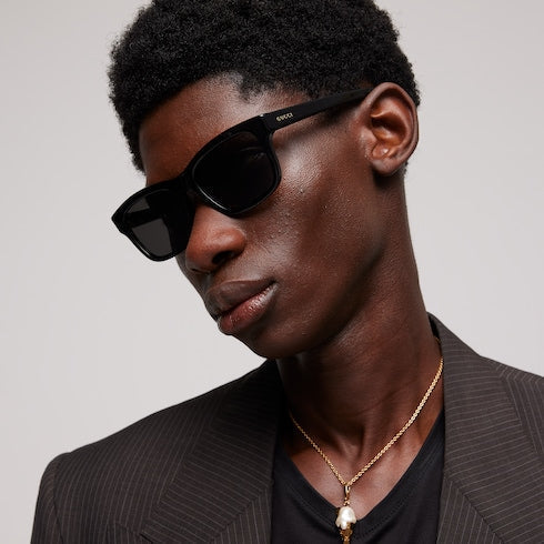 Rectangular-frame sunglasses
