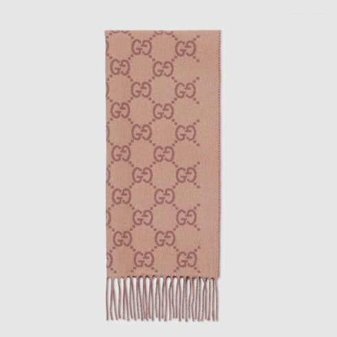 GG cashmere lamé shawl
