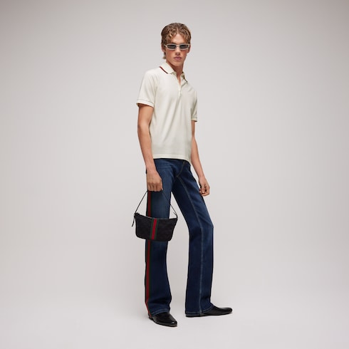 Cotton jersey piquet polo shirt