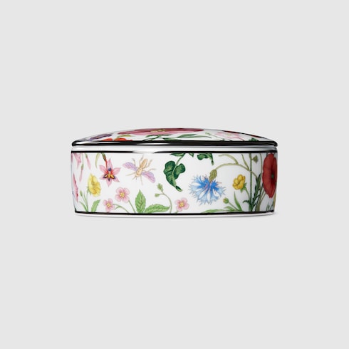 Gucci Flora print round box