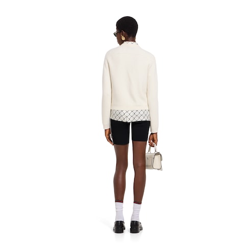 Wool cashmere cardigan with Horsebit