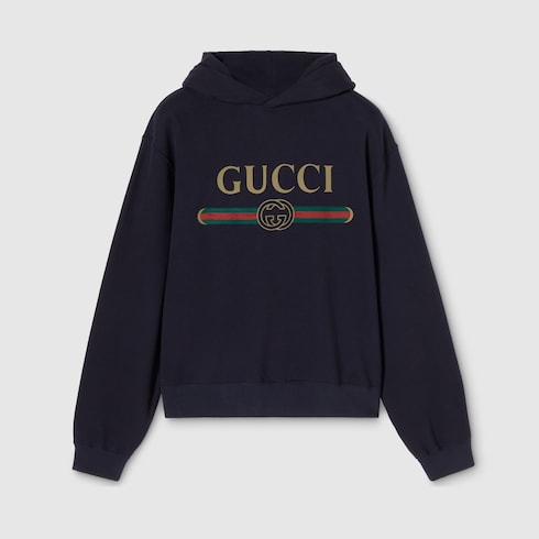 Cashmere blend sweatshirt with print