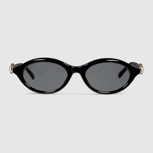 Oval-frame sunglasses
