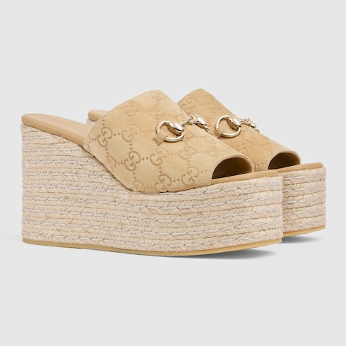 Women's platform espadrille with Horsebit