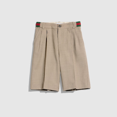 Children's chevron wool shorts