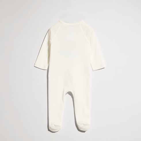 Baby cotton one-piece with print