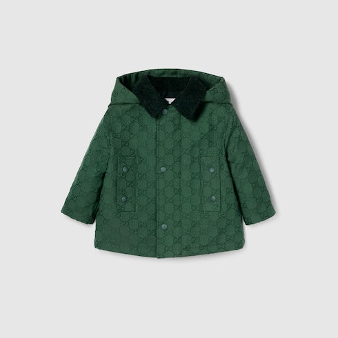Baby GG cotton hooded jacket