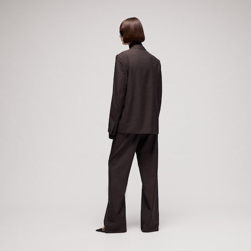 Pinstripe wool mohair pants
