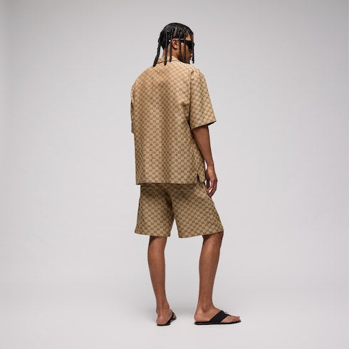 GG Supreme linen shorts