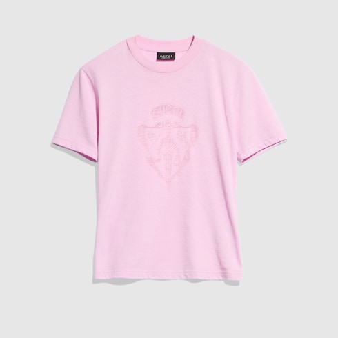 Cotton jersey T-shirt with Gucci crest