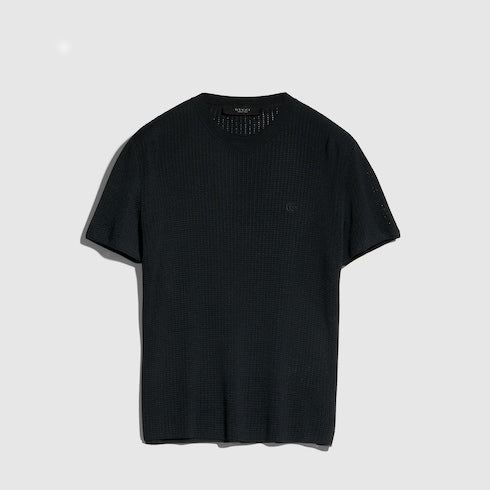 Technical knit fabric T-shirt