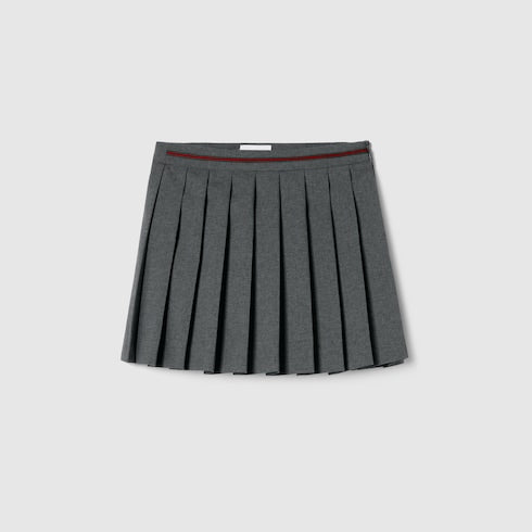 Children's wool skirt with embroidery
