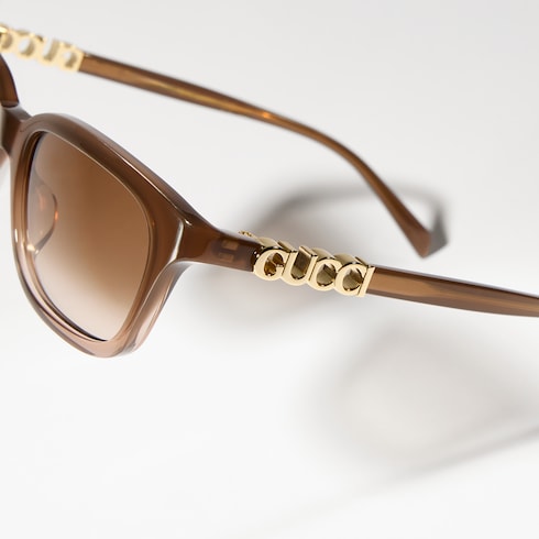 Rectangular-frame sunglasses