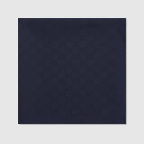 GG silk cotton pocket square