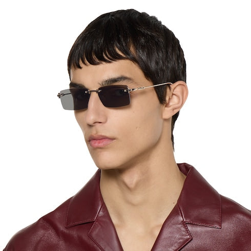 Rectangular frame sunglasses