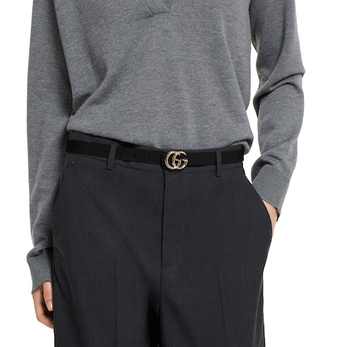 Reversible GG Marmont thin belt