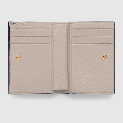 Bi-color GG Marmont small wallet