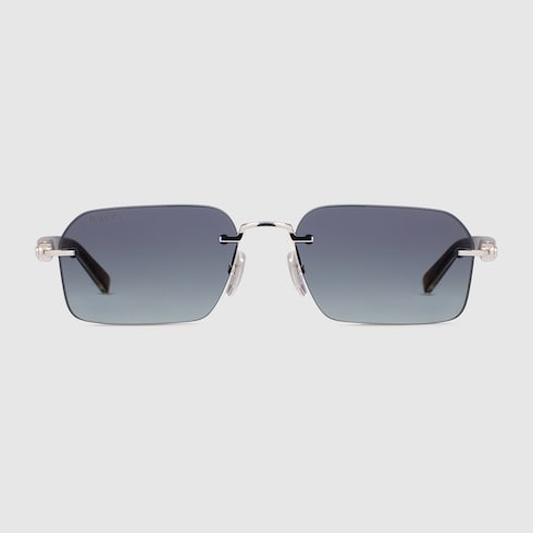 Rectangular-frame sunglasses