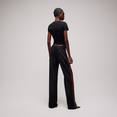 Stretch cotton denim with Web