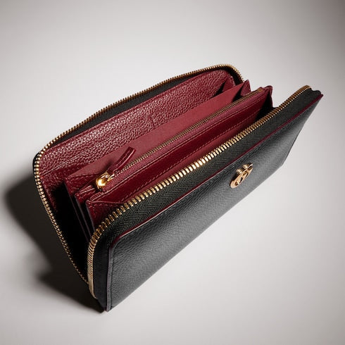 Bi-color GG Marmont zip around wallet
