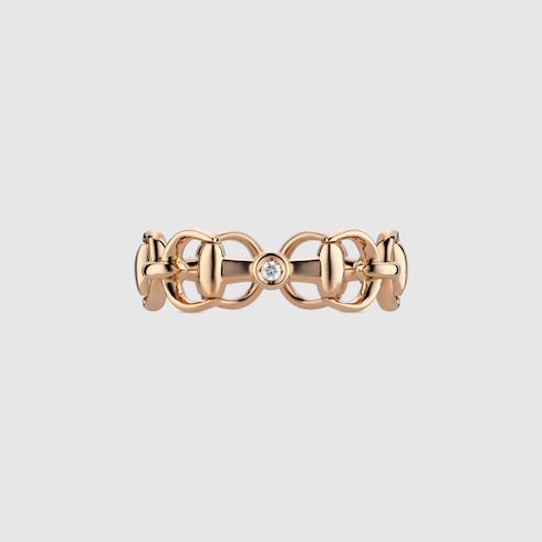 Gucci Horsebit diamond 18k ring