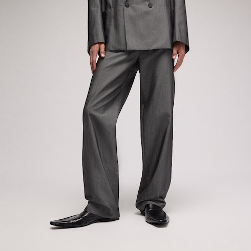 Silk merino wool pants