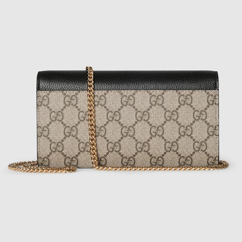 Bi-color GG Marmont wallet on chain