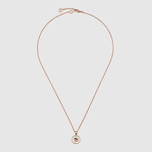 Gucci Interlocking diamond 18k necklace