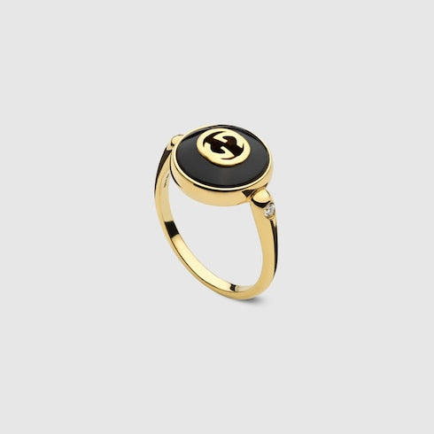 Gucci Interlocking 18k ring