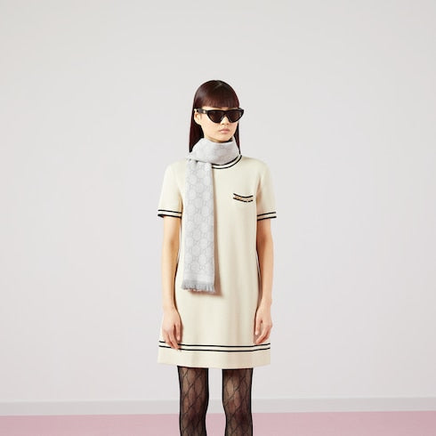 GG wool scarf