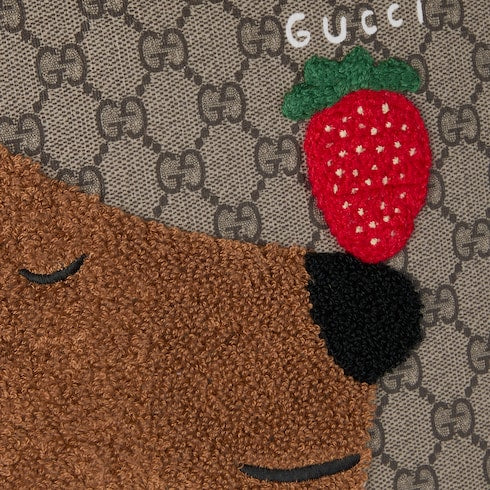 Children's printed GG tote bag