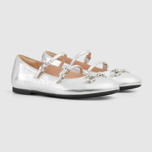 Children's ballet flat with Horsebit