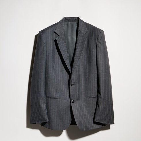 Pinstripe wool jacket