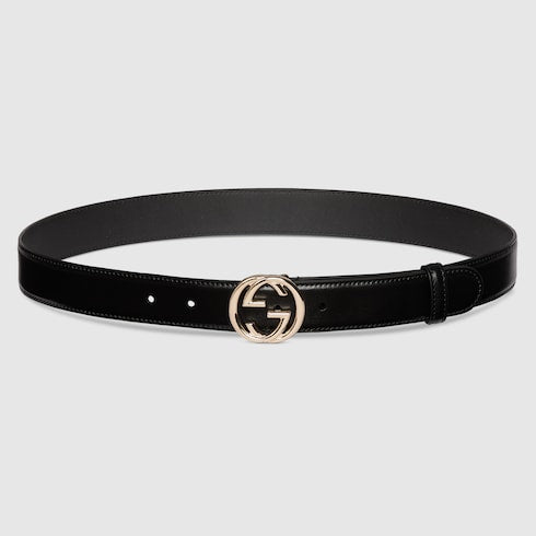 Belt with Interlocking G buckle