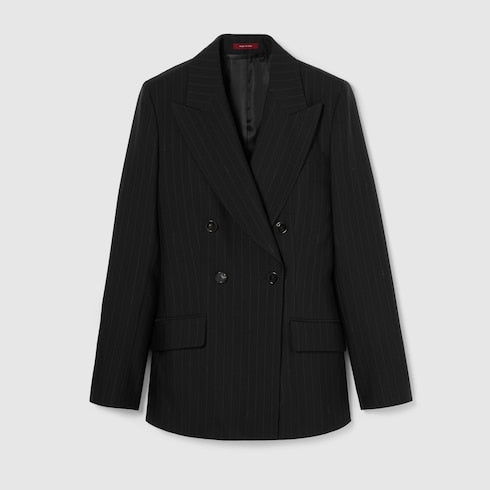 Pinstripe Gucci wool jacquard jacket