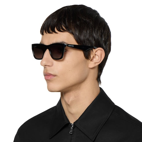Rectangular frame sunglasses