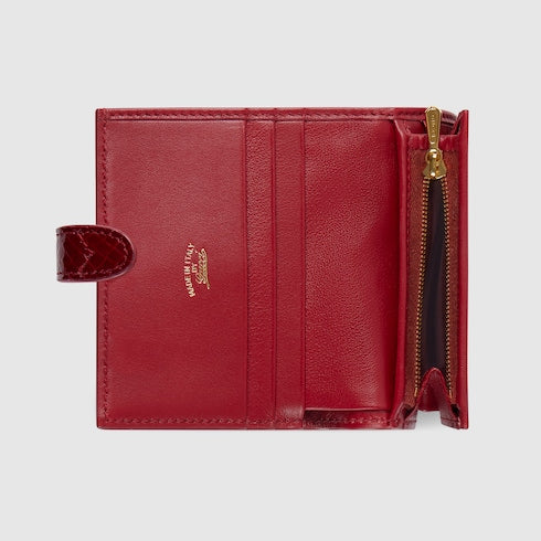 Gucci Jackie python medium wallet