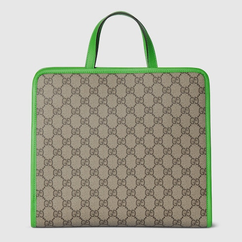 Children's printed GG tote bag