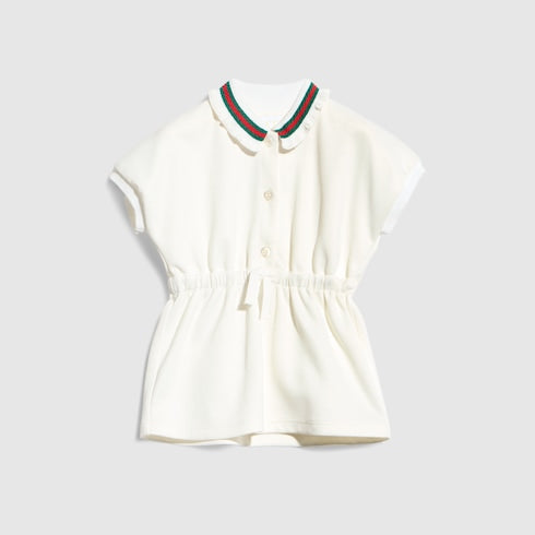 Baby jersey dress with Web