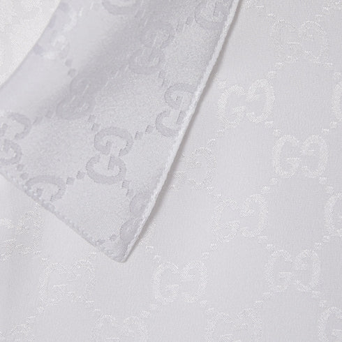 GG silk jacquard shirt