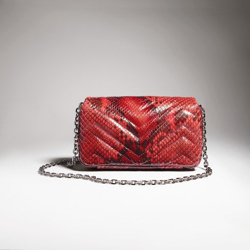 GG Marmont python mini shoulder bag