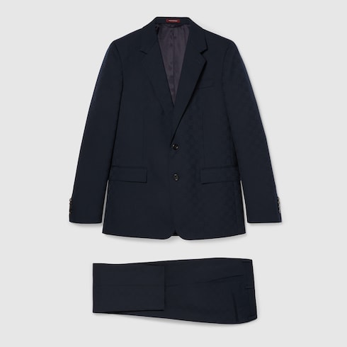 GG wool jacquard suit