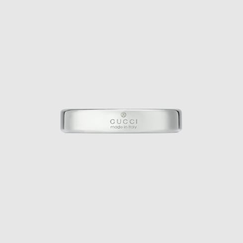 Diagonal Interlocking G thin ring