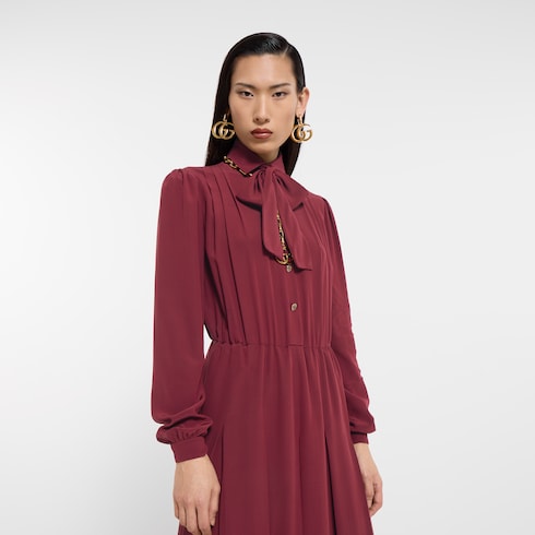 Silk crêpe de chine dress