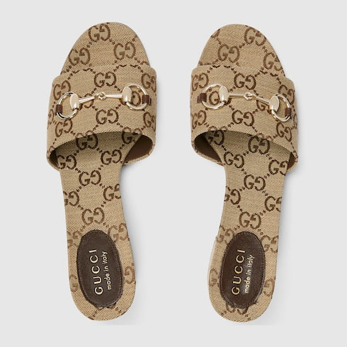 Women's slide sandal with Horsebit