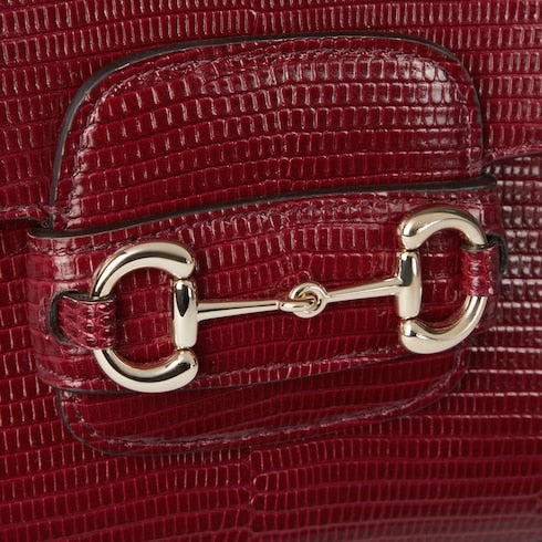 Gucci Horsebit 1955 lizard mini bag