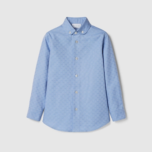 Children's Oxford cotton GG shirt
