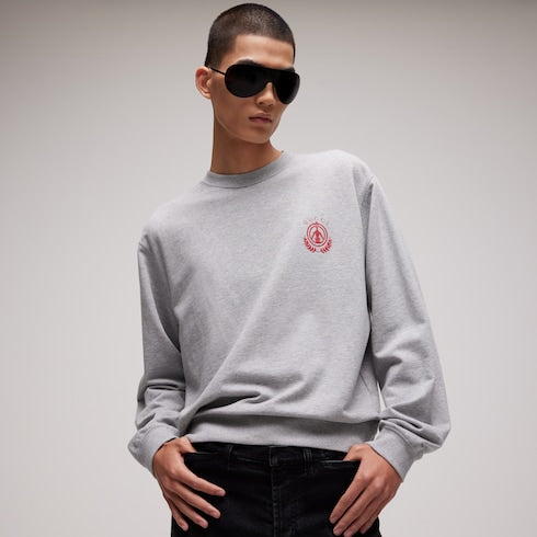 Cotton jersey mélange sweatshirt