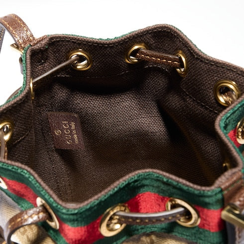 Mini bucket bag with Web