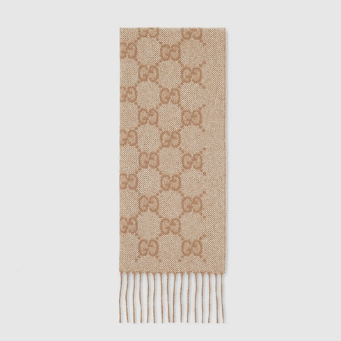GG cashmere lamé scarf